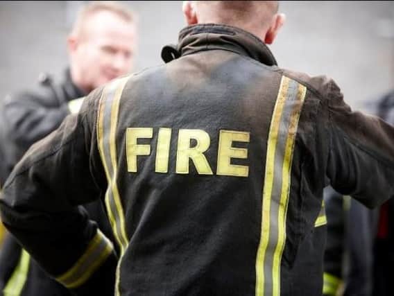 Firefighters were called out to a blaze involving 28 vehicles