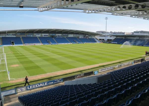 Chesterfield vs Crewe - ProAct stadium - Pic By James Williamson