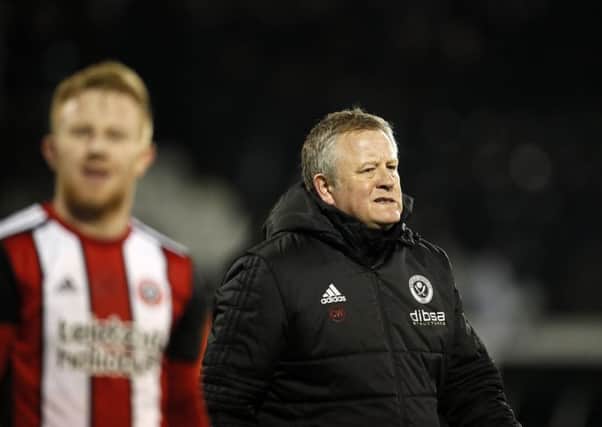 Chris Wilder after the defeat to Fulham