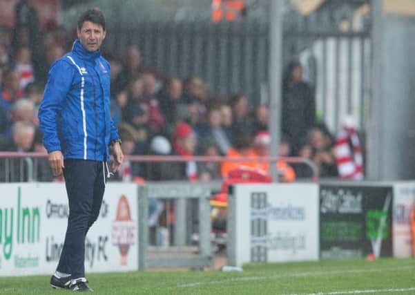 Lincoln City v Mansfield Town - Lincoln City manager Danny Cowley - Pic By James Williamson
