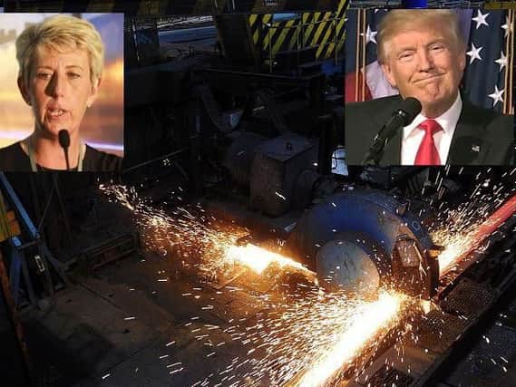 Penistone & Stocksbridge MP Angela Smith has hit out at Donald Trumps planned steel tariffs
