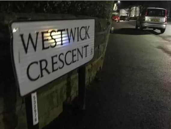 Officers were seen on nearby Westwick Crescent