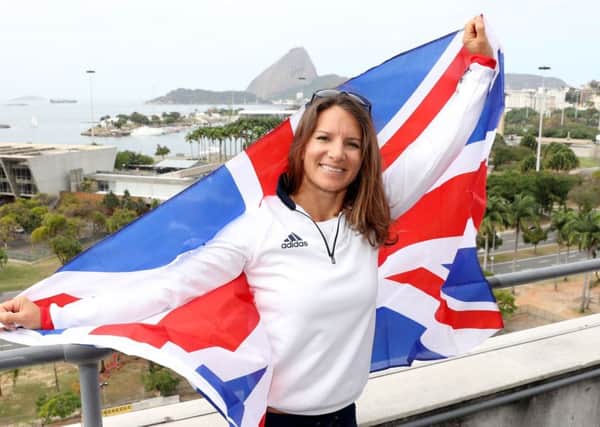 Britain's most successful female windsurfer Bryony Shaw says she can take inspiration from Jessica Ennis-Hill and return to the Olympic podium as a new mum. Pic: Martin Rickett/PA Wire