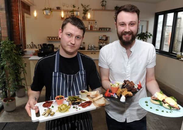 Sous Chef Jack Jackson and Duty Manager Nathan Chalmers at the Birdhouse Tea Bar and Kitchen, Sidney Street.
