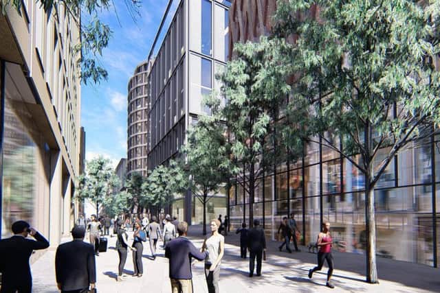 An artist's impression of how Wellington Street would look in Heart of the City II