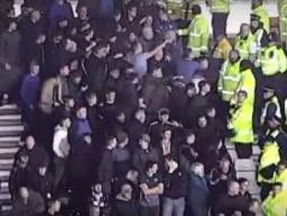 Robert Chester threw a seat at a steward during disorder that broke out as Sheffield Wednesday played Derby County at Pride Park last October