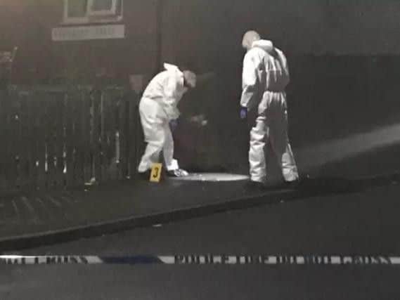 Forensic experts in Burngreave after a fatal stabbing last Thursday