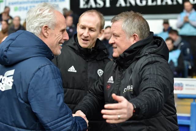 Chris Wilder before last weekend's game with Ipswich Town: Robin Parker/Sportimage