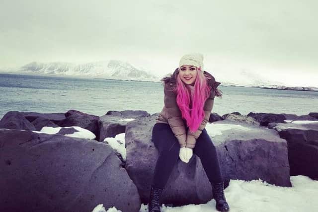 Molly on holiday in Iceland.