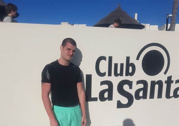 Liam Cameron in Lanzarote