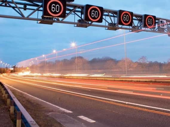 The M1 became a 'smart motorway' between junctions 32 and 35A in March last year.