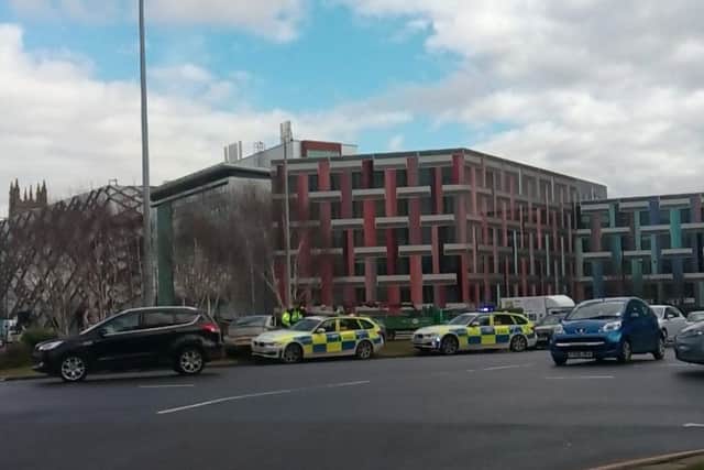 VIDEO: Major police incident at Sheffield roundabout
