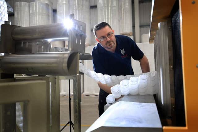 Josh Morgan at work at Wolf Components, Waddington Way, Rotherham. Pictured. Picture: Chris Etchells