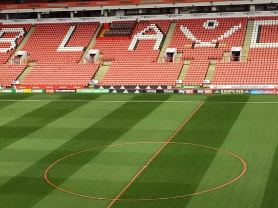 The pitch at Bramall Lane. Picture: @SUFC_Tweets.