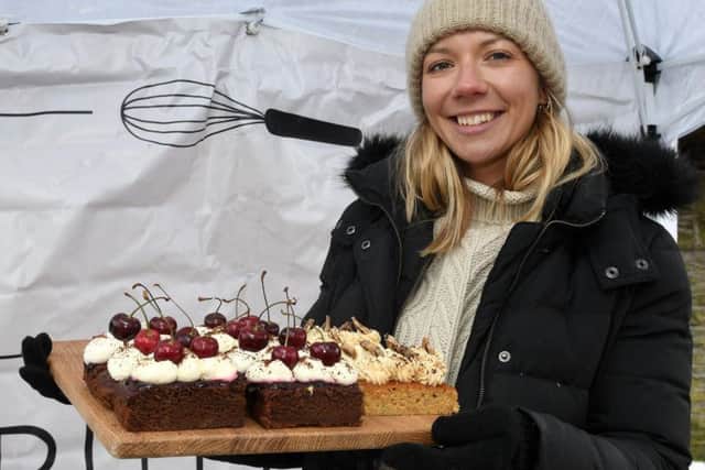 Lizzy Schofield of Bakes By Butter at Nether Edge Farmers Market.