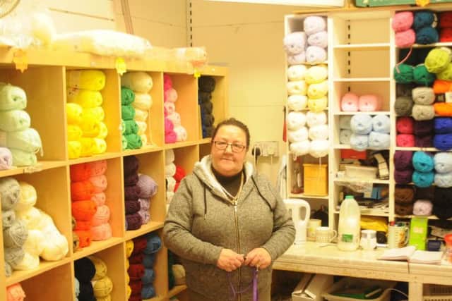 Julie Roden, who runs a haberdashery business at the market