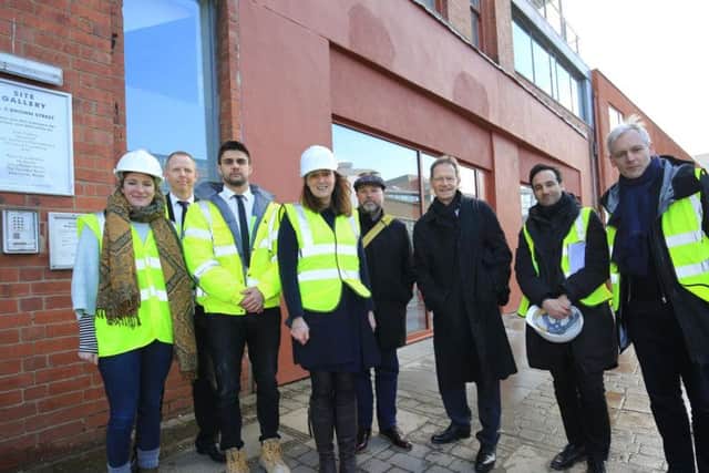 Sir Nicholas Serota, Arts Council chair, took a tour of the Site Gallery in Sheffield which is undergoing a 2.7m expansion. Picture: Chris Etchells