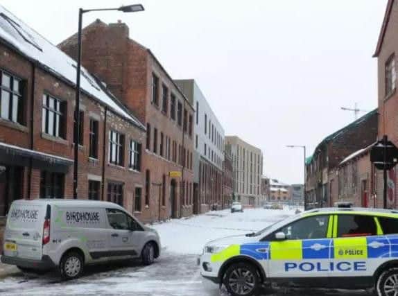A man was shot in his leg during an incident in Sidney Street in the early hours of Sunday