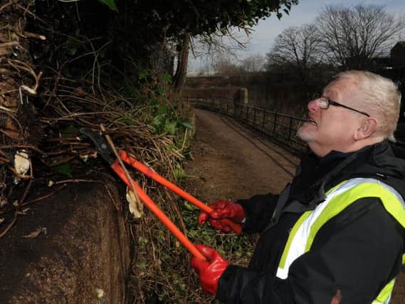 Steve Hurt is taking part in a litter pick and clean-up session along the River Don. Pictures Andrew Roe
