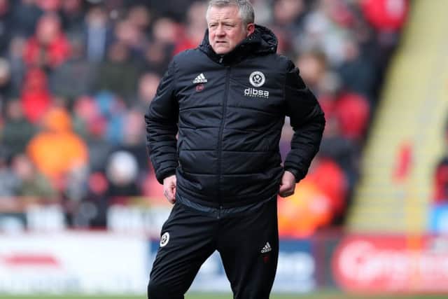 Chris Wilder says his team have a great chance of qualifying for the play-offs: Simon Bellis/Sportimage