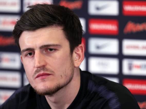 England's Harry Maguire during the press conference at St George's Park, Burton. PRESS ASSOCIATION Photo
