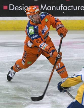 Steelers' Colton Fretter takes a shot against Fife.