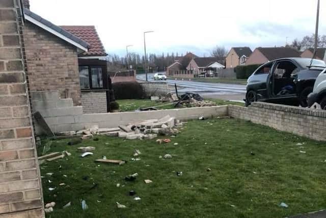Some of the damage.
