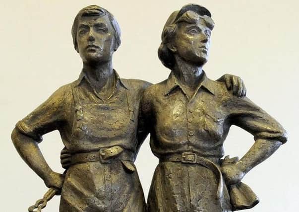 A working maquette of the Women Of Steel statue which will be unveiled in Sheffield city centre