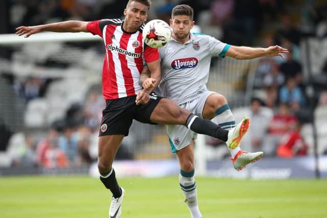 Dominic Calvert-Lewin started his career with Sheffield United: Pic David Klein/Sportimage