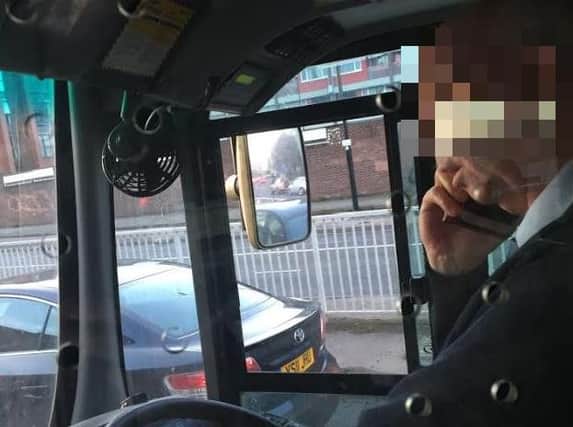 Steven Chapman said the bus driver was on his phone while the vehicle was in motion. He said he felt unsafe and asked to get off. Picture: Steven Chapman.