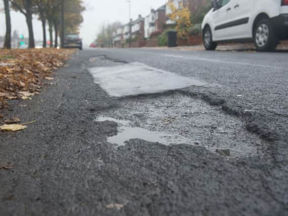 Drivers can claim compensation if their car is damaged by a pothole