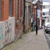 Graffiti Tag in Sheffield city centre