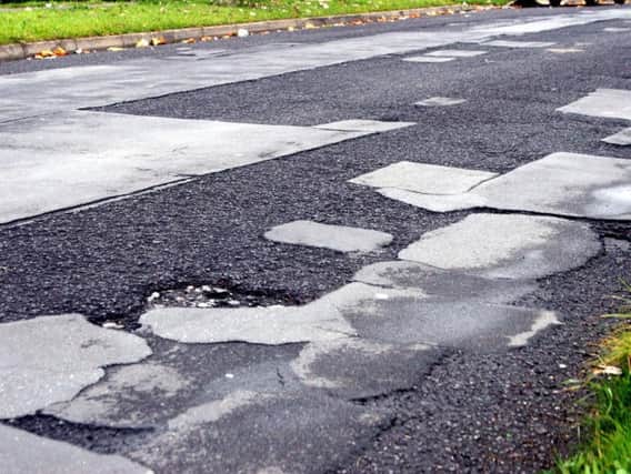 Potholes in Sheffield.