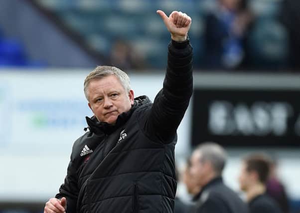 Sheffield United manager Chris Wilder says the support his team receives inspires the players: Robin Parker/Sportimage