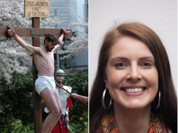 Dr Katie Edwards says that Jesus Christ was a victim of sexual abuse.