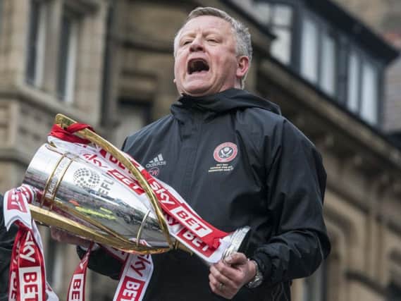 Chris Wilder led United to the League One title last season