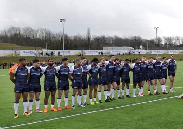 Sheffield Eagles  at The Olympic Legacy Park....Pic Steve Ellis