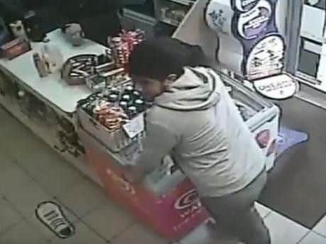 He stops to chat to the shopkeeper for a time. Picture: SYP