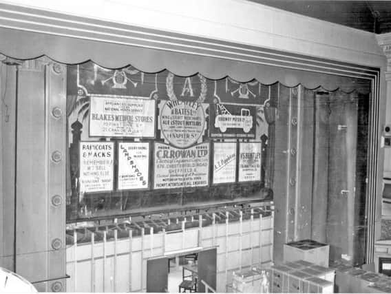 The safety curtain at Abbeydale Picture House