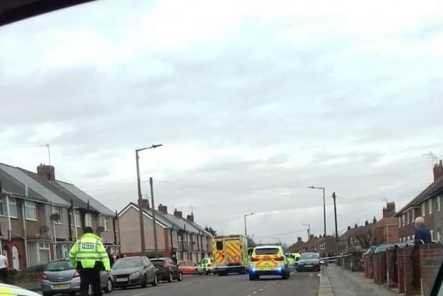 A photo from the scene in Moorends, South Yorkshire (photo submitted).