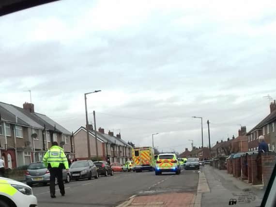 A photo from the scene in Moorends, South Yorkshire (photo submitted).