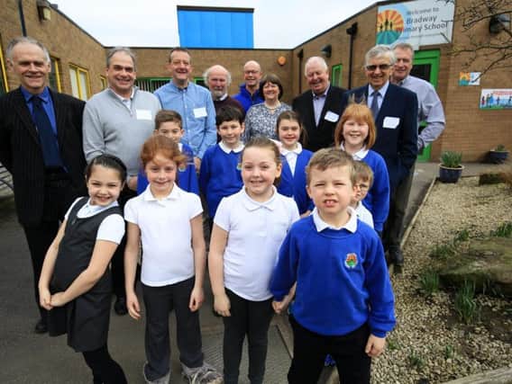 Pupilsa and staff both past and present celebrated Bradway Primary's 50th anniversary