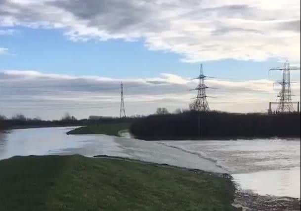 Flooding in Barnby Dun, Doncaster. Picture: Adam Bayliss (@AdamBaylissEA).