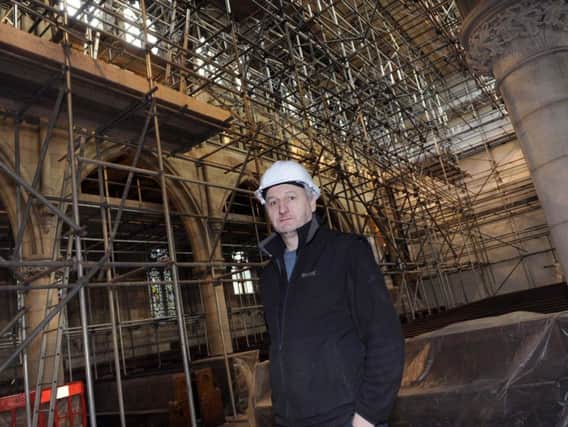 Steve Dugdale, the verger of St John's Ranmoor, inside the church. Picture by Steve Ellis.