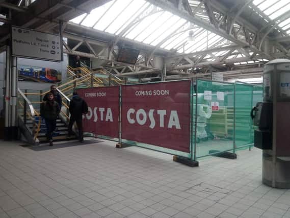 The site of the new Costa in Sheffield railway station.