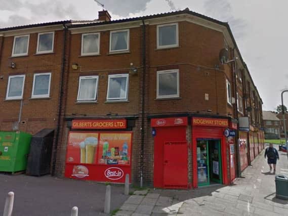 The robbery took place in Gilbert's Grocers Ltd, Rotherham last month. Picture: Google