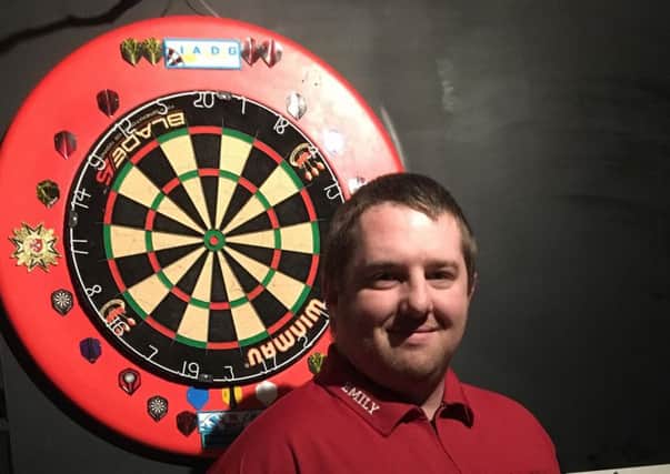 Marc Leigh, aged 32, of Sheffield, has been inspired to play darts fundraise for South Yorkshires only childrens hospice, Bluebell Wood, because of his familys personal experience with the charity.