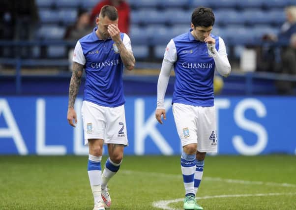 Disapointed Owls pair of Jack Hunt and Fernando Forestieri at the final whistle.....Pic Steve Ellis