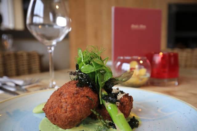 Food review at Prince of Wales on Ecclesall Road South. The fish cakes dish. Picture: Chris Etchells