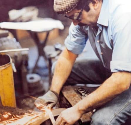 Eric Stones, pictured at Ernest Wright & Son forty years ago.